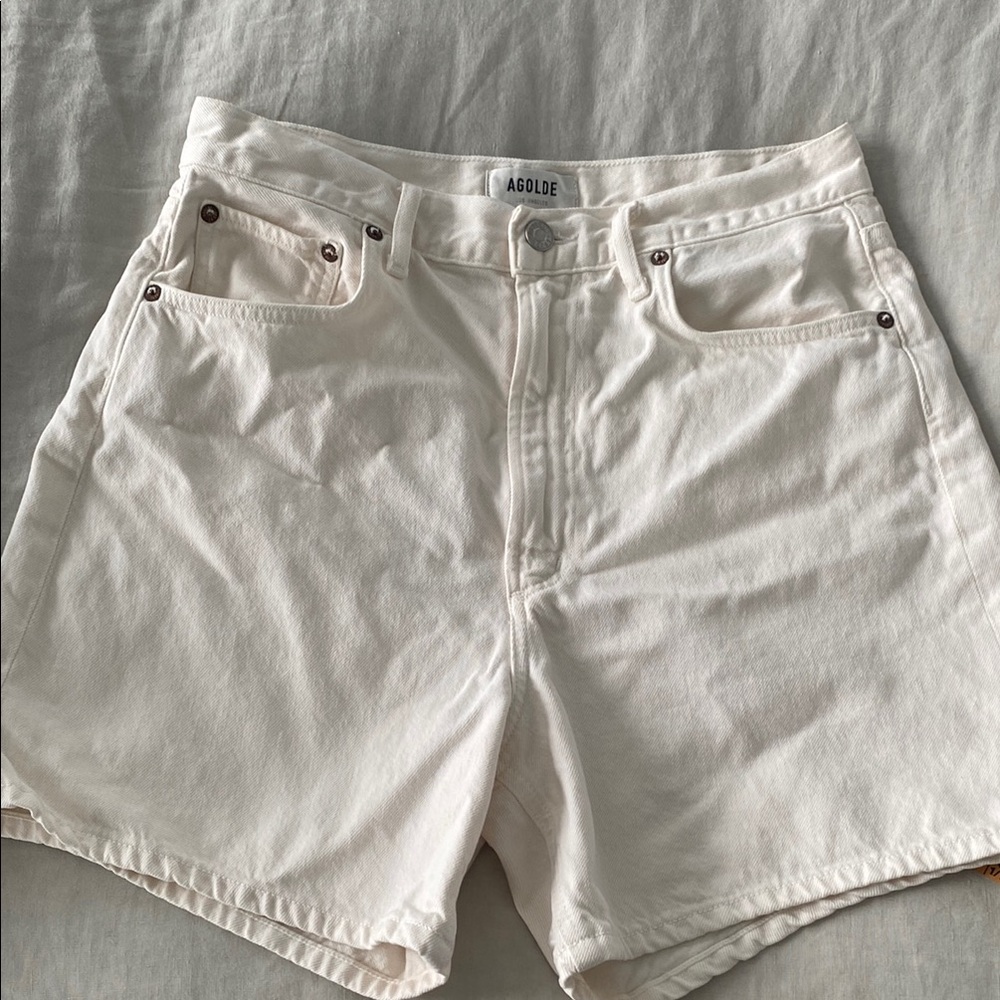 Agolde Stella shorts white 28
